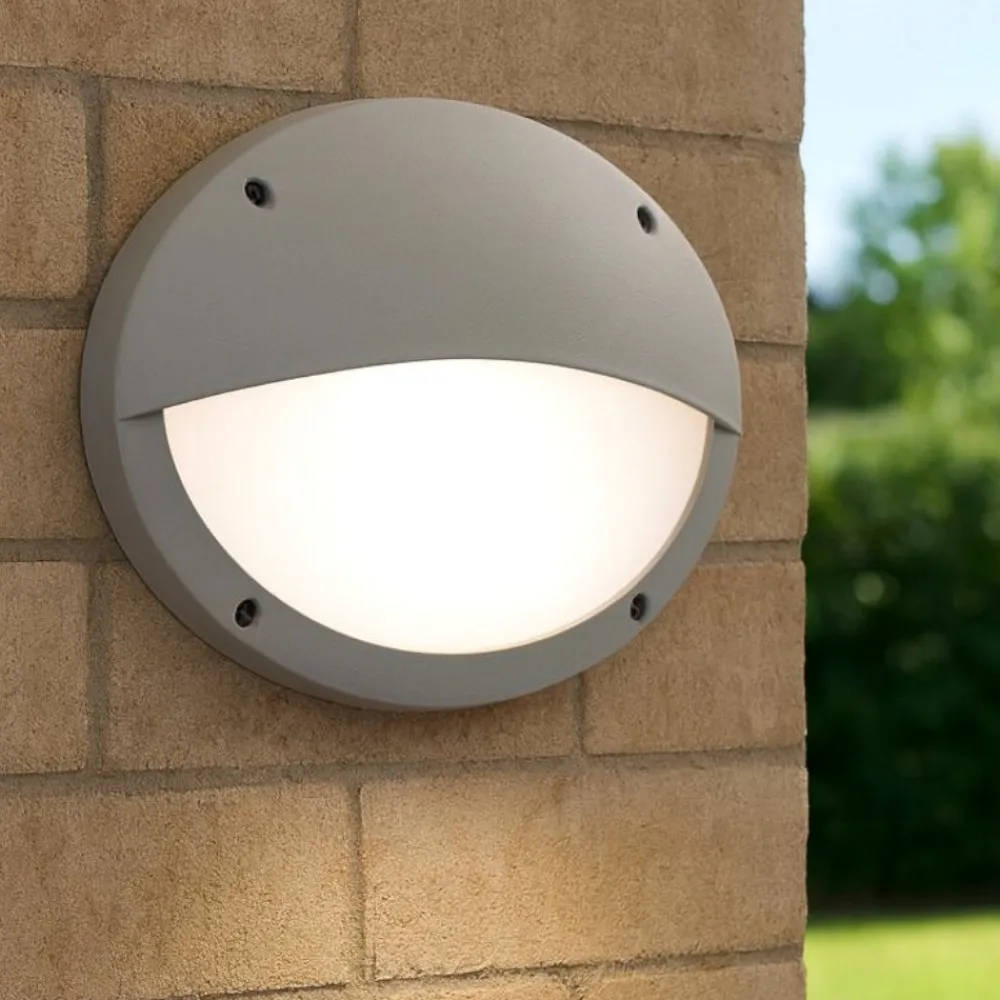 Applique Da Esterno-Top Light Applique da esterno grigia monza ip66