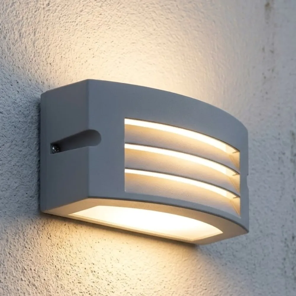 Applique Da Esterno-Selezionato da Mazzolaluce Applique da esterno grigio alluminio led 10w 3000k ip65