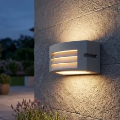 Applique Da Esterno-Selezionato da Mazzolaluce Applique da esterno grigio alluminio led 10w 3000k ip65