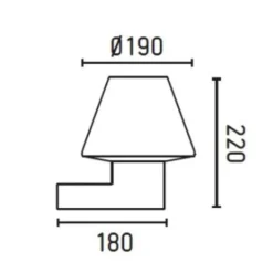 Applique Da Esterno-Selezionato da Mazzolaluce Applique da esterno grigio scuro moderna