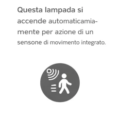 Applique Da Esterno-Selezionato da Mazzolaluce Applique da esterno ibrido con luce solare led sensore movimento crepuscolare