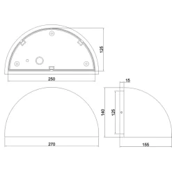 Applique Da Esterno-Selezionato da Mazzolaluce Applique da esterno ip44 h14 cm arancione