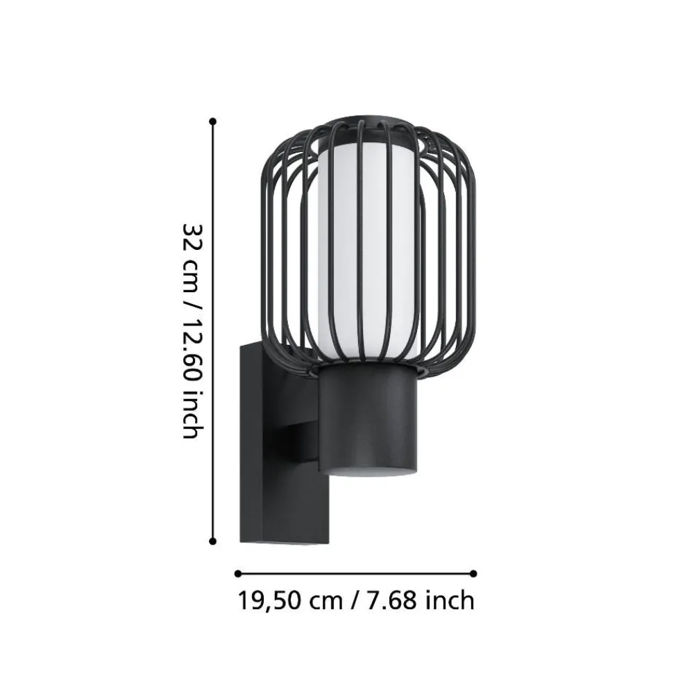 Applique Da Esterno-Selezionato da Mazzolaluce Applique da esterno ip44 metallo nero e27