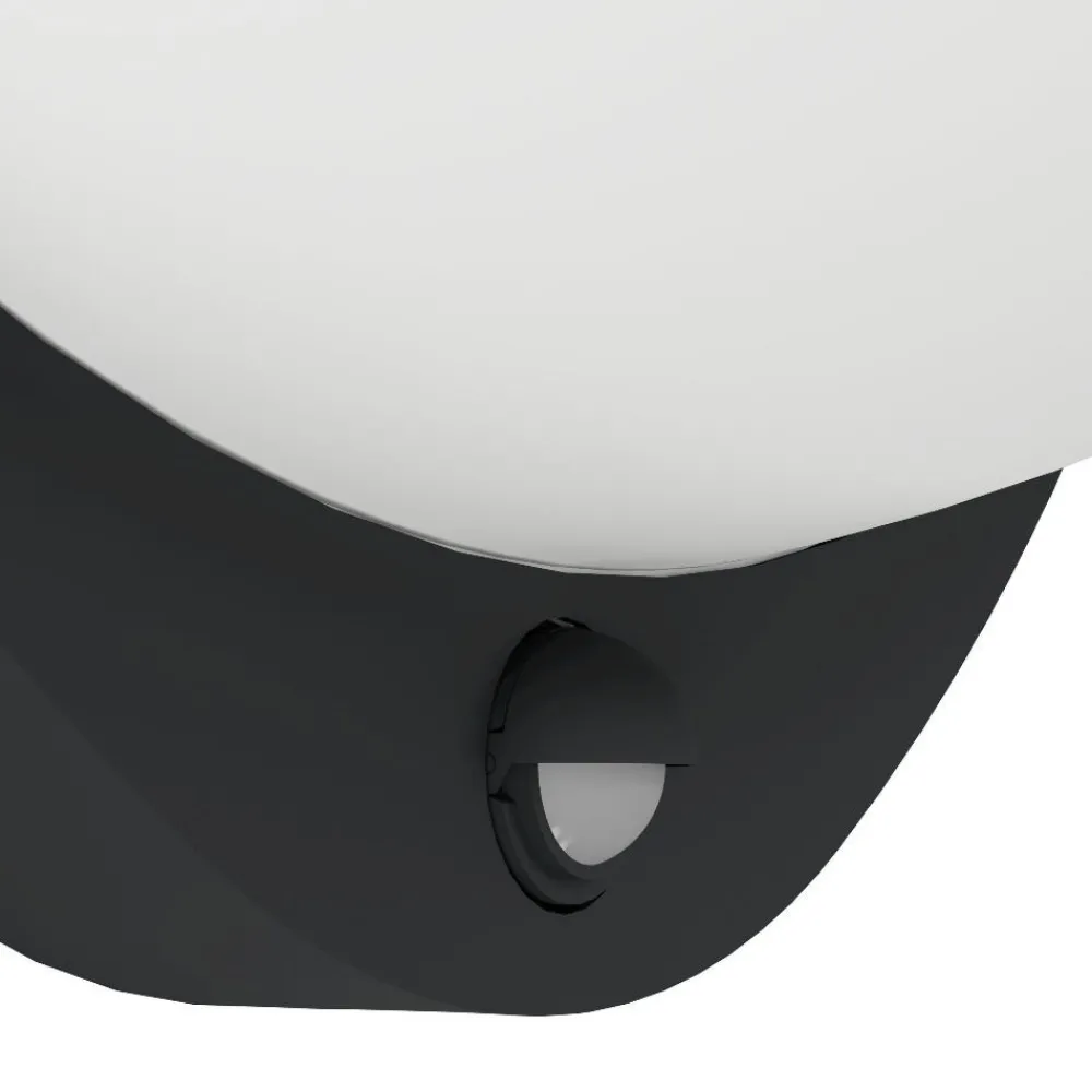 Applique Da Esterno-Selezionato da Mazzolaluce Applique da esterno ip44 sensore di movimento e crepuscolare nera