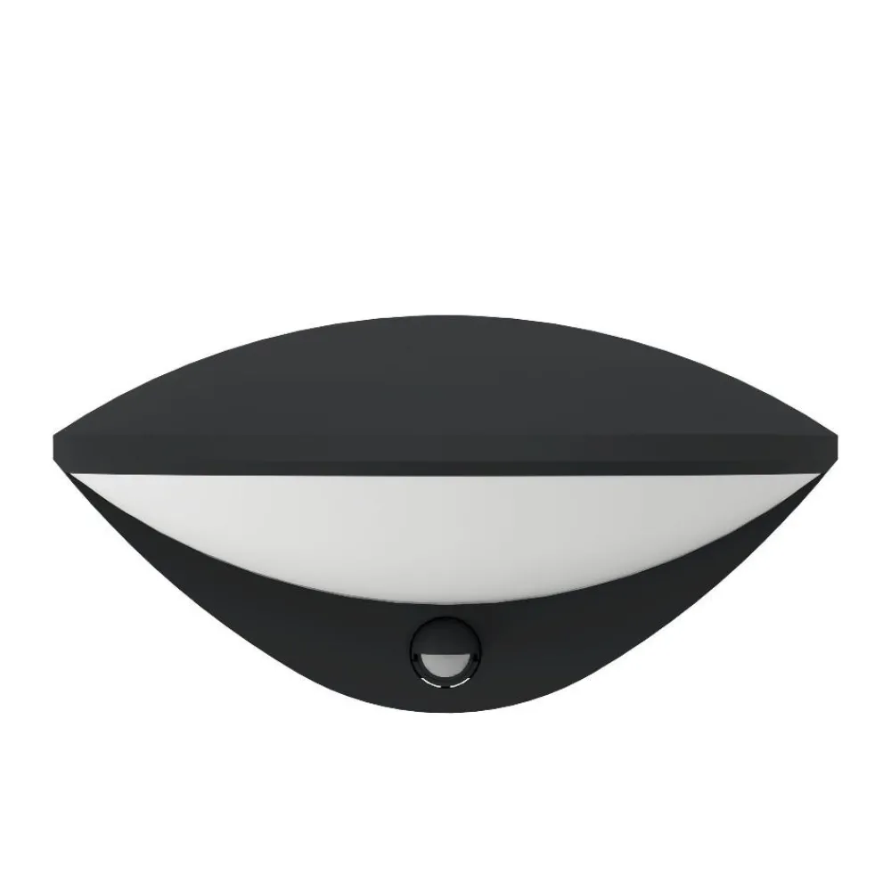 Applique Da Esterno-Selezionato da Mazzolaluce Applique da esterno ip44 sensore di movimento e crepuscolare nera