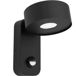 Applique Da Esterno-Selezionato da Mazzolaluce Applique da esterno ip44 sensore di movimento crepuscolare nera led 3000k
