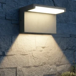 Applique Da Esterno-Selezionato da Mazzolaluce Applique da esterno led ip65 anti corrosione antracite con sensore movimento