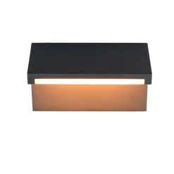 Applique Da Esterno-Selezionato da Mazzolaluce Applique da esterno led ip65 anti corrosione antracite con sensore movimento