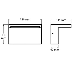 Applique Da Esterno-Selezionato da Mazzolaluce Applique da esterno led ip65 anti corrosione antracite con sensore movimento