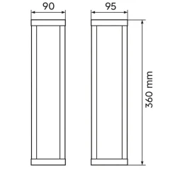 Applique Da Esterno-Selezionato da Mazzolaluce Applique da esterno led 3000k antracite anti corrosione