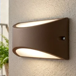 Applique Da Esterno-Selezionato da Mazzolaluce Applique da esterno led 3000k color caffe moderna ip65