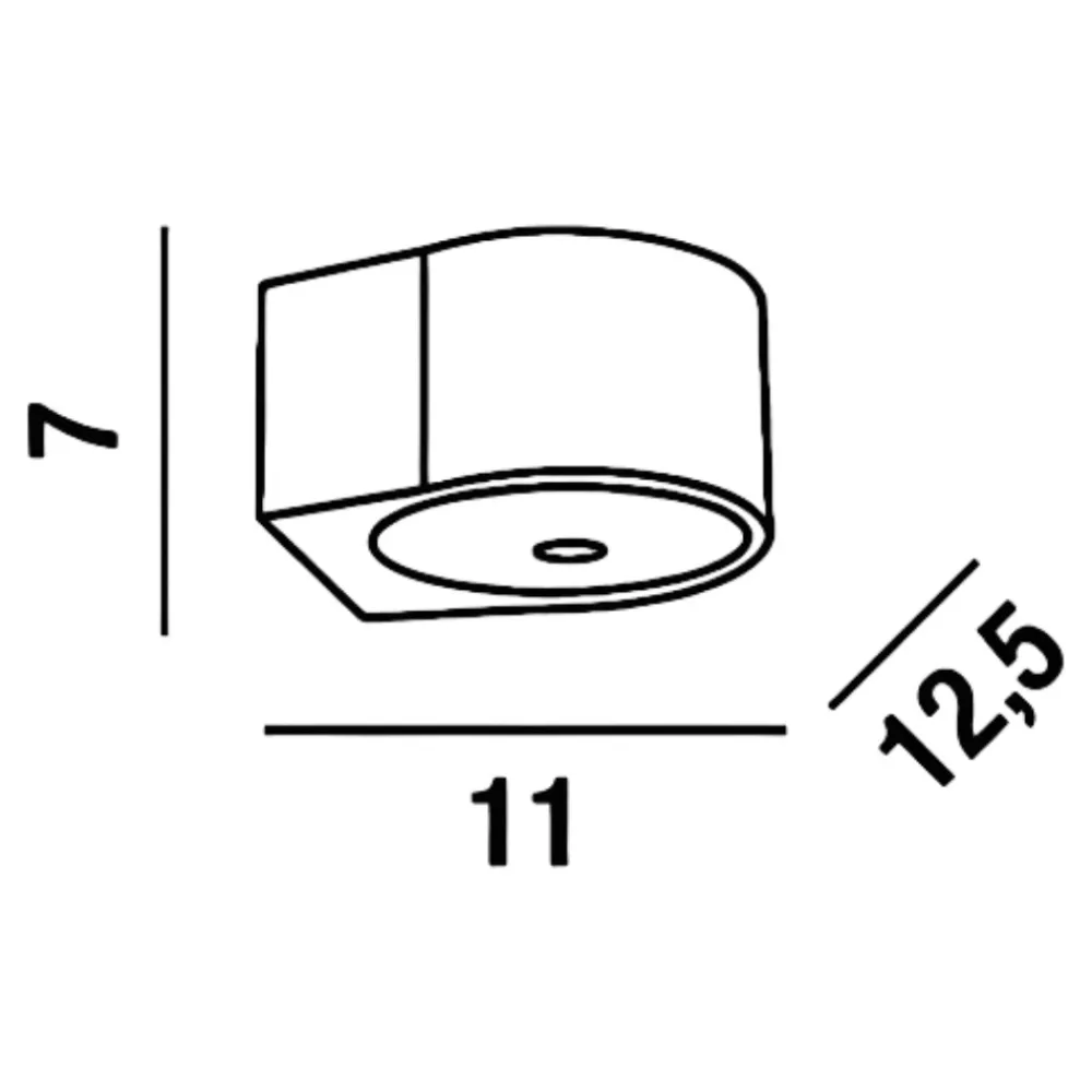 Applique Da Esterno-Perenz Illuminazione Applique da esterno led 3000k ip65 bianca vision perenz