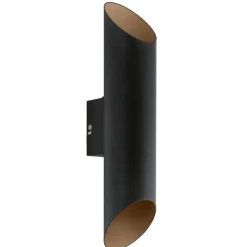 Applique Da Esterno-Selezionato da Mazzolaluce Applique da esterno led 3000k ip44 nero e rame doppio fascio