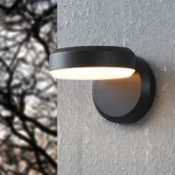 Applique Da Esterno-Selezionato da Mazzolaluce Applique da esterno led 3000k ip54 nera moderna