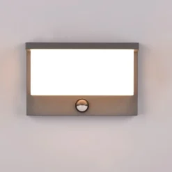 Applique Da Esterno-Selezionato da Mazzolaluce Applique da esterno led 3000k moderna antracite con sensore di movimento