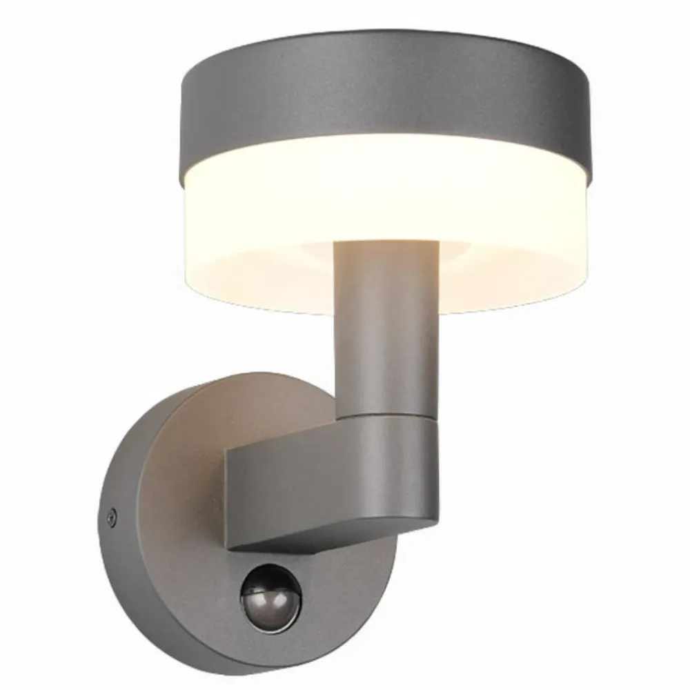 Applique Da Esterno-Selezionato da Mazzolaluce Applique da esterno led 8w con sensore di movimento anti corrosione