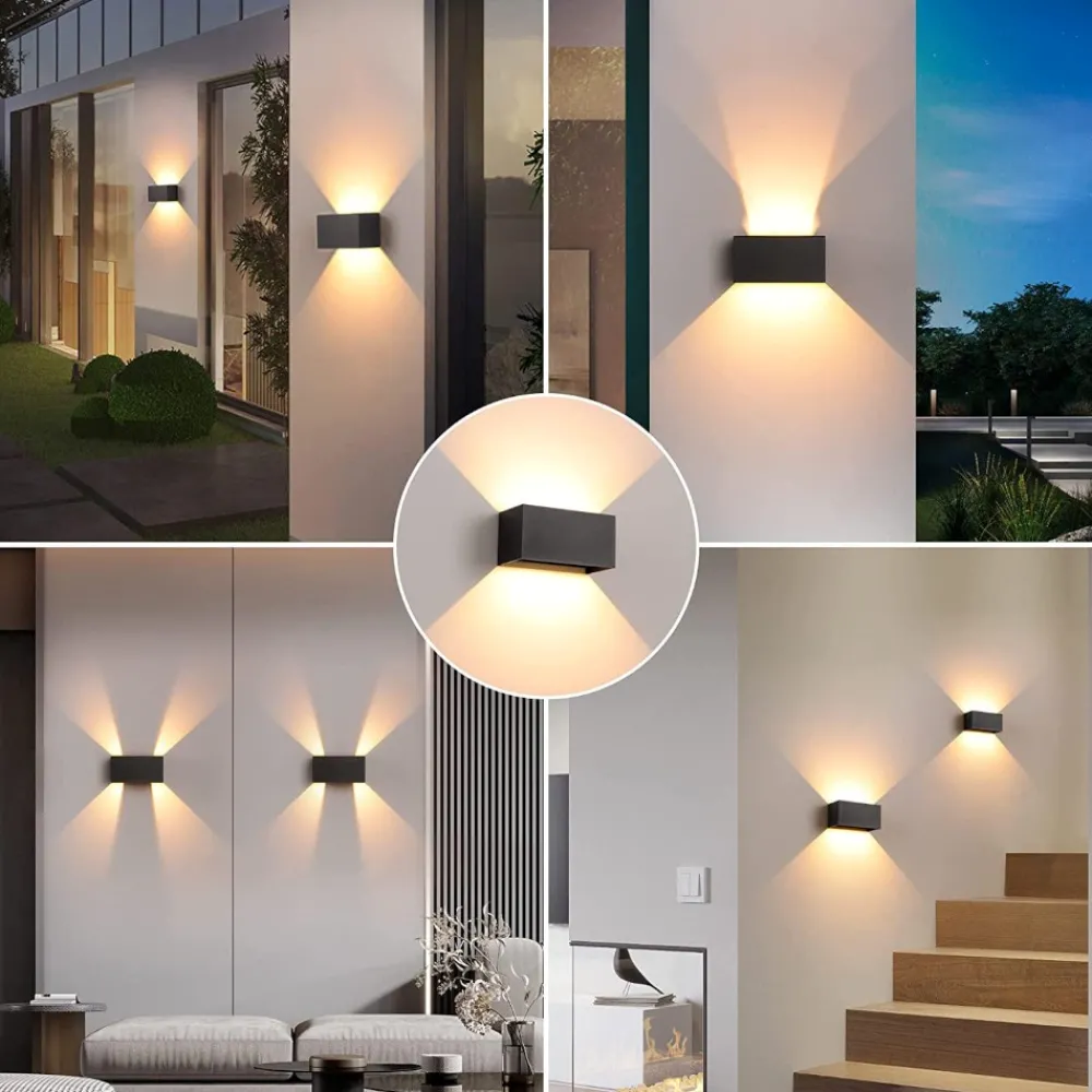 Applique Da Esterno-Selezionato da Mazzolaluce Applique da esterno led 24w 4000k corten rettangolare