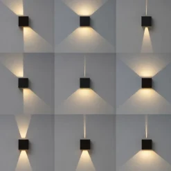 Applique Da Esterno-Selezionato da Mazzolaluce Applique da esterno led 20w 3000k cubo xl nero