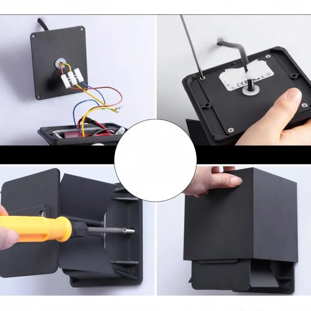 Applique Da Esterno-Selezionato da Mazzolaluce Applique da esterno led 20w 3000k cubo xl nero