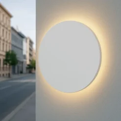 Applique Da Esterno-Selezionato da Mazzolaluce Applique da esterno led 9w 3000k disco bianco