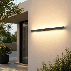 Applique Da Esterno-Ideal Lux Applique da esterno led 23w 3000k antracite linea ap d144