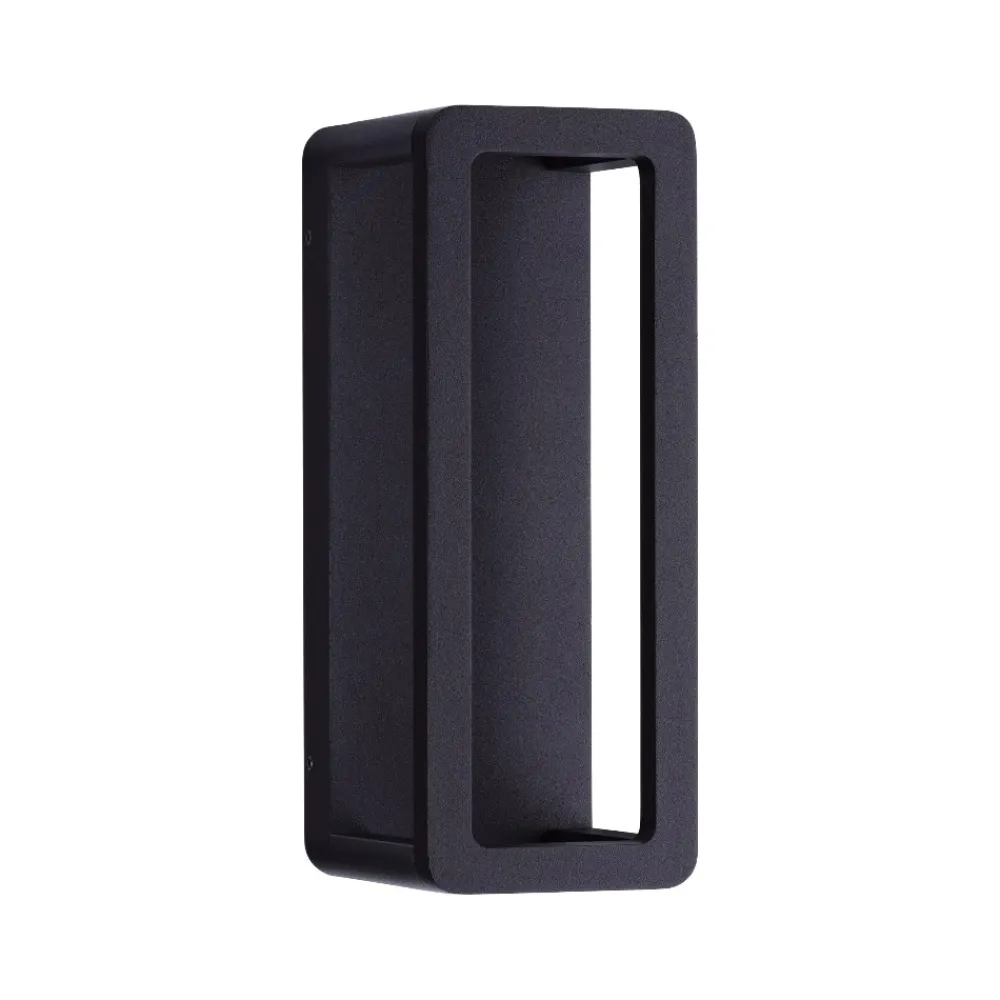 Applique Da Esterno-Selezionato da Mazzolaluce Applique da esterno led 9w 3000k moderna nera rettangolare