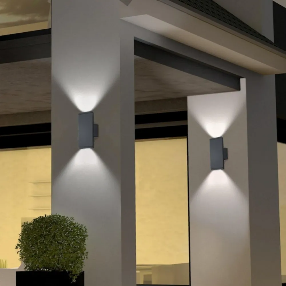 Applique Da Esterno-Selezionato da Mazzolaluce Applique da esterno led 6w 3000k moderna antracite