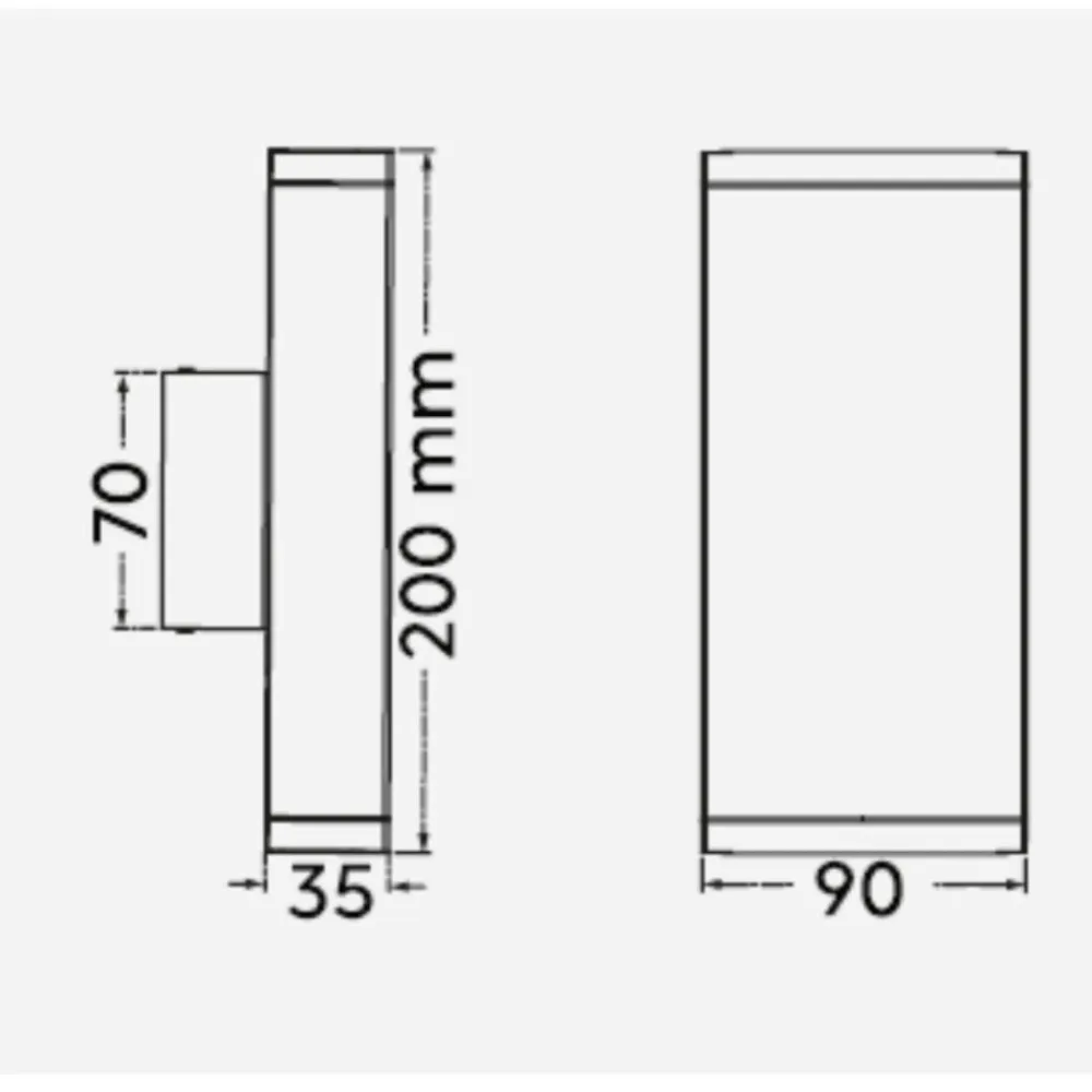 Applique Da Esterno-Selezionato da Mazzolaluce Applique da esterno led 6w 3000k moderna antracite