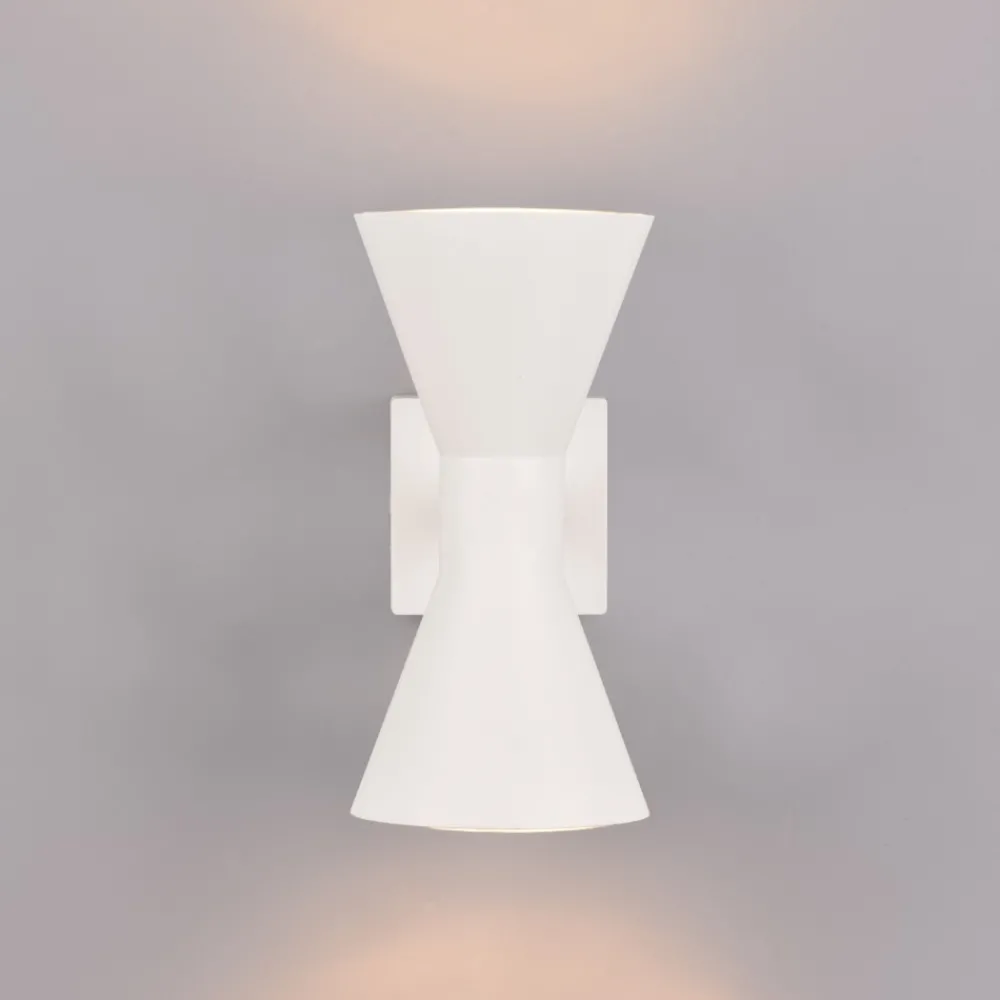 Applique Da Esterno-Selezionato da Mazzolaluce Applique da esterno luce biemissione moderna bianca