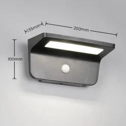 Applique Da Esterno-Selezionato da Mazzolaluce Applique da esterno luce solare ibrido con sensore movimento crepuscolare