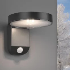 Applique Da Esterno-Selezionato da Mazzolaluce Applique da esterno luce solare con sensore di movimento antracite