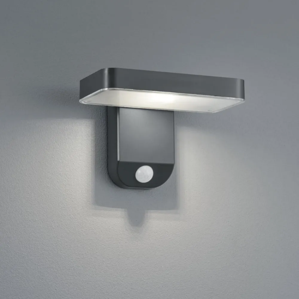 Applique Da Esterno-Selezionato da Mazzolaluce Applique da esterno luce solare con sensore di movimento antracite