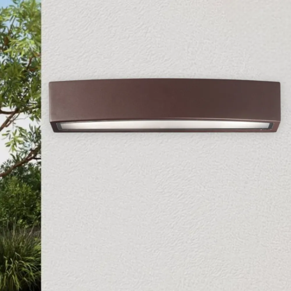 Applique Da Esterno-Ideal Lux Applique da esterno marrone andromeda ap2 cofee