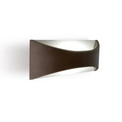 Applique Da Esterno-Selezionato da Mazzolaluce Applique da esterno marrone biemissione luce led 6w 3000k ip65