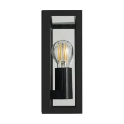 Applique Da Esterno-Selezionato da Mazzolaluce Applique da esterno metallo nero vetro ip44
