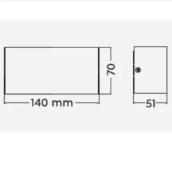 Applique Da Esterno-Selezionato da Mazzolaluce Applique da esterno moderna antracite led 9w 3000k ip65