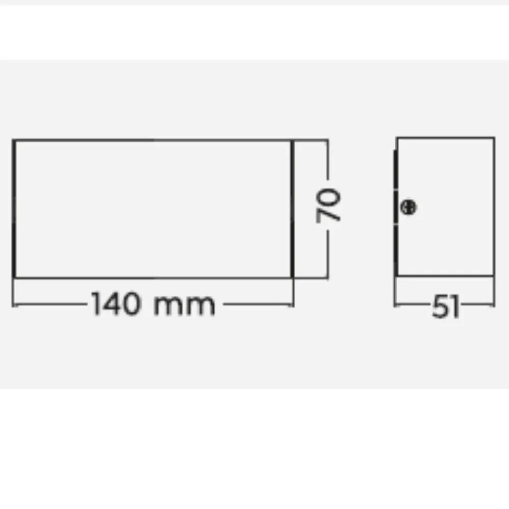 Applique Da Esterno-Selezionato da Mazzolaluce Applique da esterno moderna antracite led 9w 3000k ip65