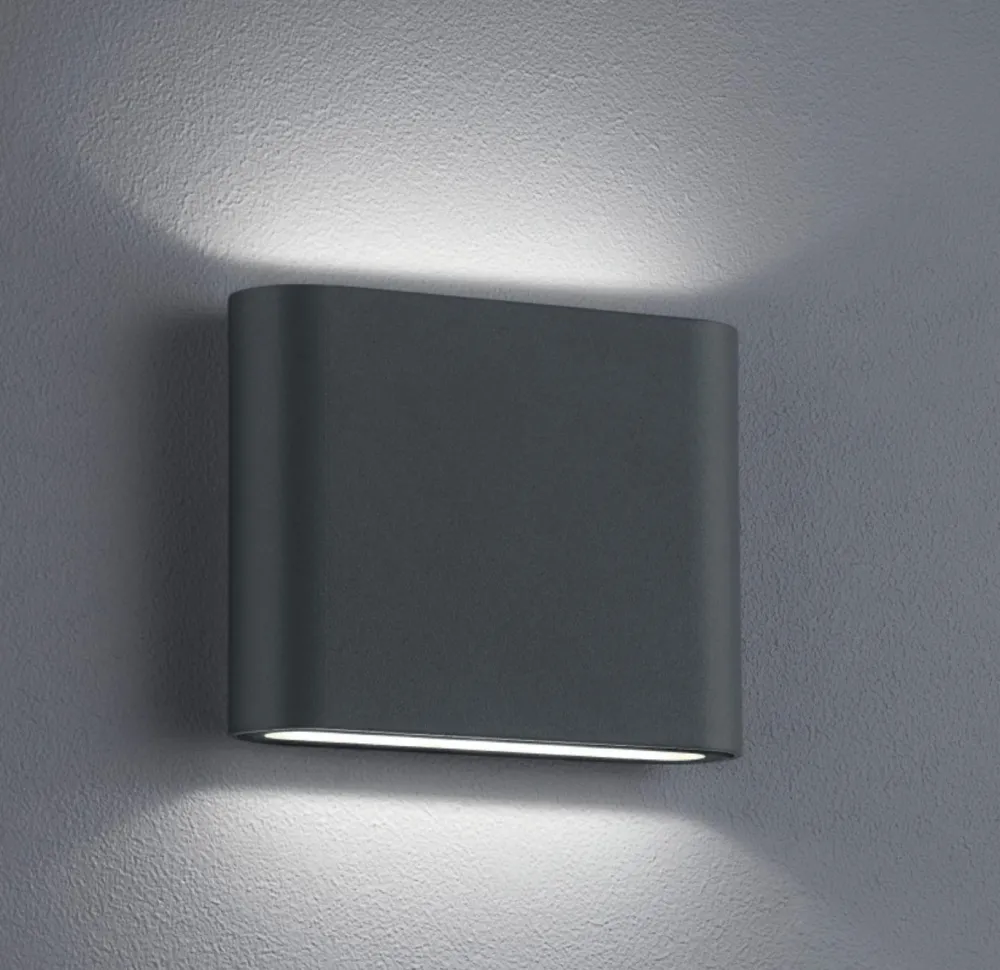 Applique Da Esterno-Selezionato da Mazzolaluce Applique da esterno moderna antracite led 5w 3000k