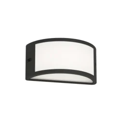 Applique Da Esterno-Top Light Applique da esterno moderna design curvo cairo nera
