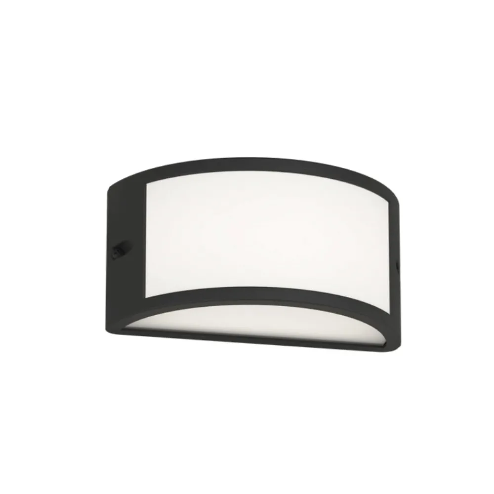 Applique Da Esterno-Top Light Applique da esterno moderna design curvo cairo nera