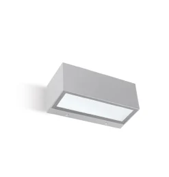 Applique Da Esterno-Selezionato da Mazzolaluce Applique da esterno moderna grigia led 36w 3000k biemissione