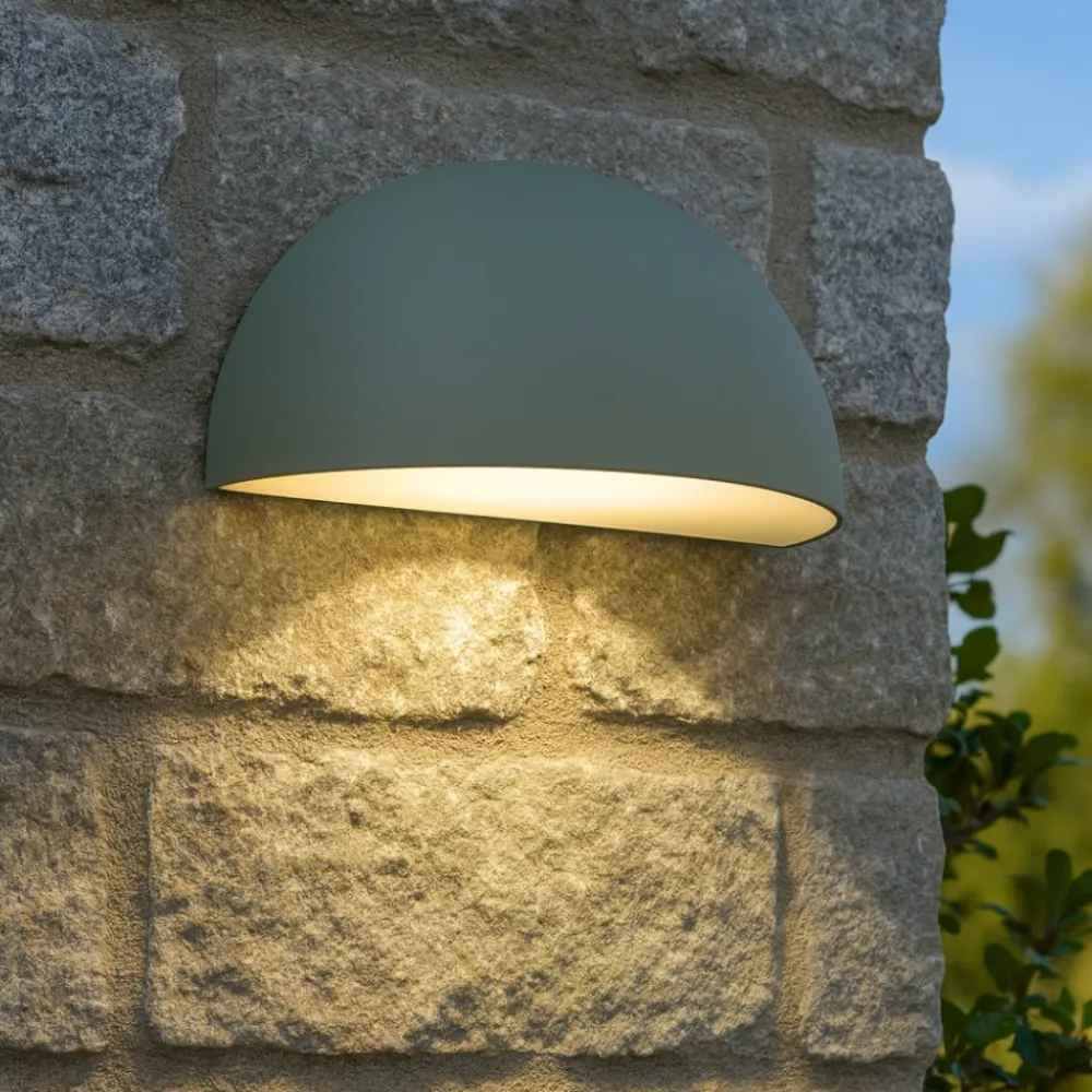 Applique Da Esterno-Selezionato da Mazzolaluce Applique da esterno moderna h14 cm ip44 verde