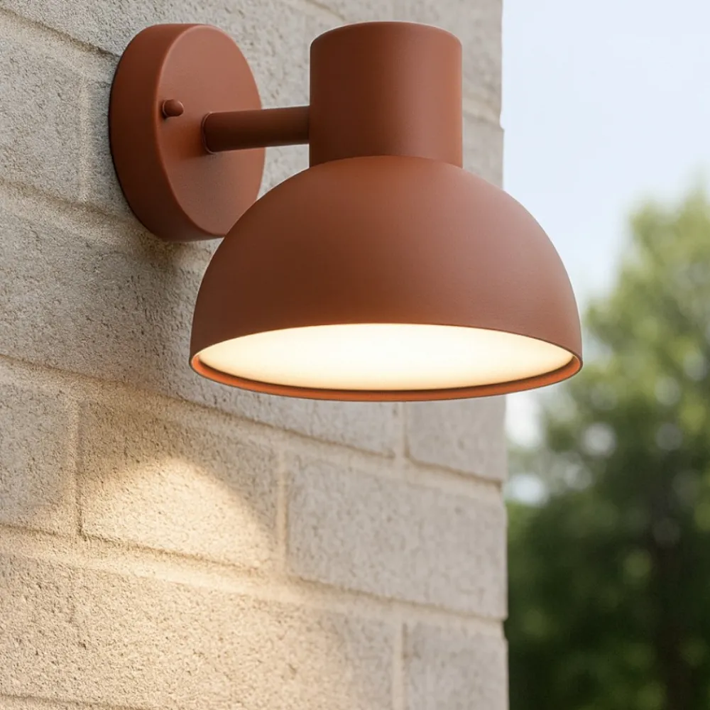 Applique Da Esterno-Selezionato da Mazzolaluce Applique da esterno moderna ip44 h18 cm arancione