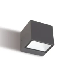 Applique Da Esterno-Selezionato da Mazzolaluce Applique da esterno moderna led 12w 3000k cubo grafite ip65