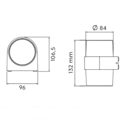Applique Da Esterno-Selezionato da Mazzolaluce Applique da esterno moderno antracite 9w 3000k