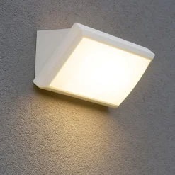 Applique Da Esterno-IsyLuce Applique da esterno moderno led 12w 3000k bianca