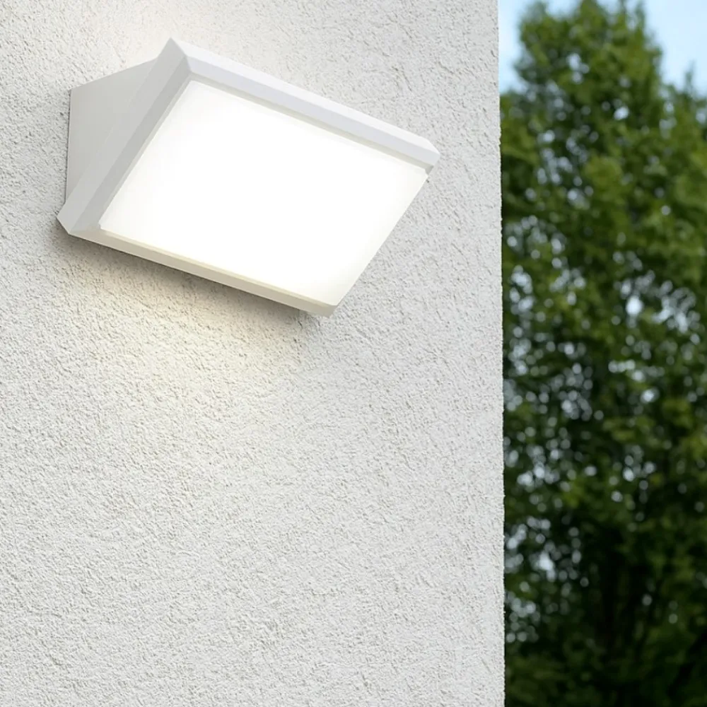Applique Da Esterno-IsyLuce Applique da esterno moderno led 12w 3000k bianca