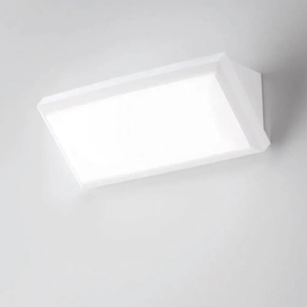 Applique Da Esterno-IsyLuce Applique da esterno moderno led 12w 3000k bianca