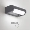 Applique Da Esterno-Perenz Illuminazione Applique da esterno moderno orientabile led 12w 3000k orienta perenz