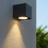 Applique Da Esterno-Selezionato da Mazzolaluce Applique da esterno monoemissione cubo grafite led 6w 3000k ip54